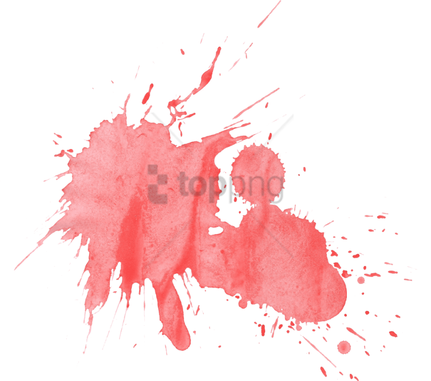 Free Png Download Red Paint Splash Png Png Images Background - Watercolor Painting (850x752), Png Download