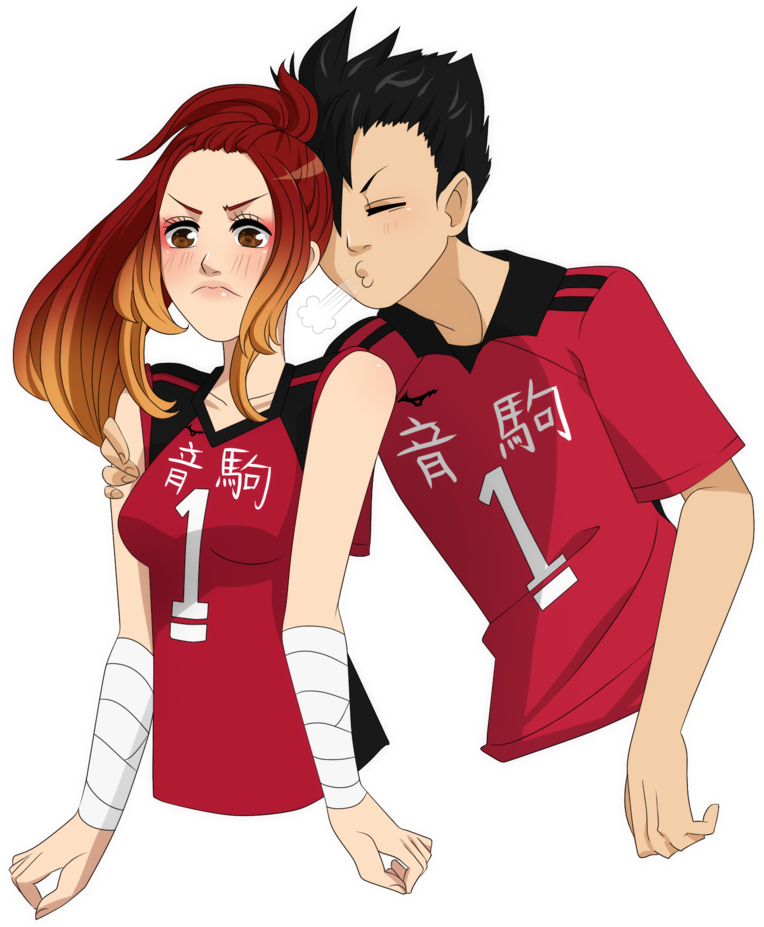 Anime Girl And Boy Kissing - Cartoon (843x947), Png Download