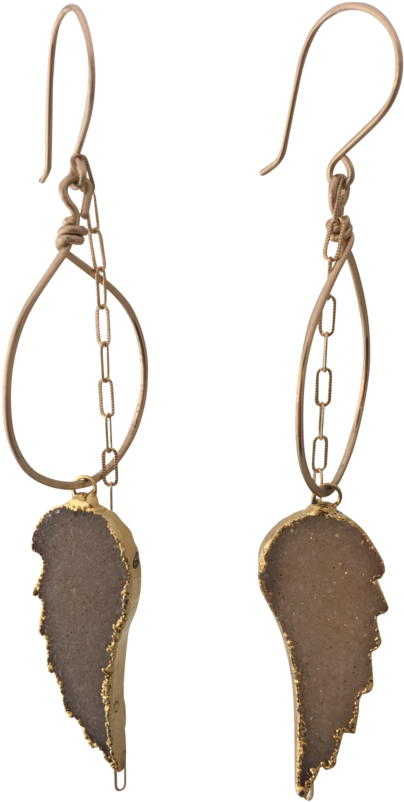 Angel Wing Earrings - Earrings (768x1024), Png Download