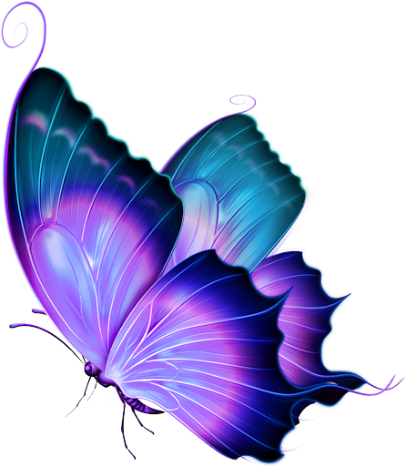 Яндекс - Фотки - - Clipart Colorful Butterfly Tattoo, - Butterfly Png Transparent (532x600), Png Download