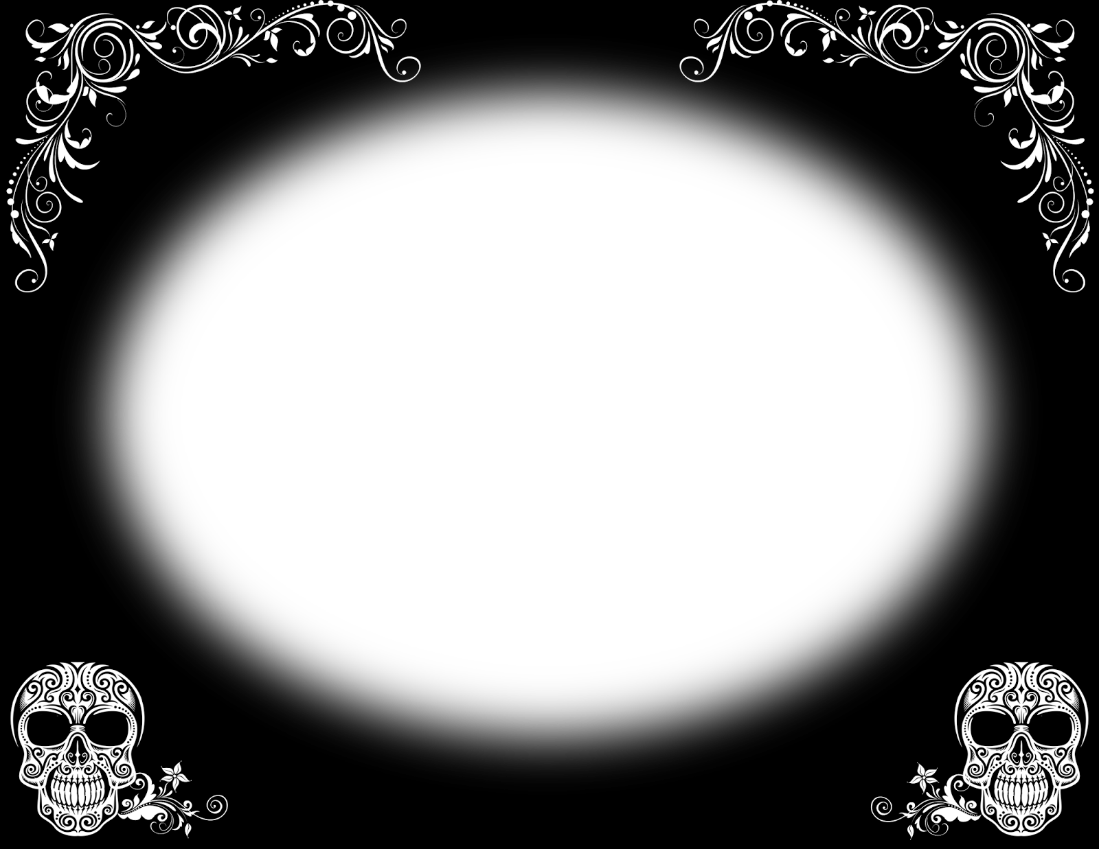 Marco Para Tus Fotos De Terror - Circle (1600x1237), Png Download