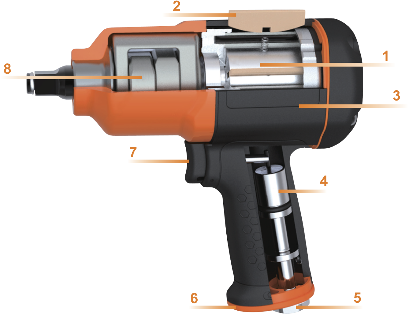 Pneumatic Tools - Pneumatic Tool (1391x1070), Png Download