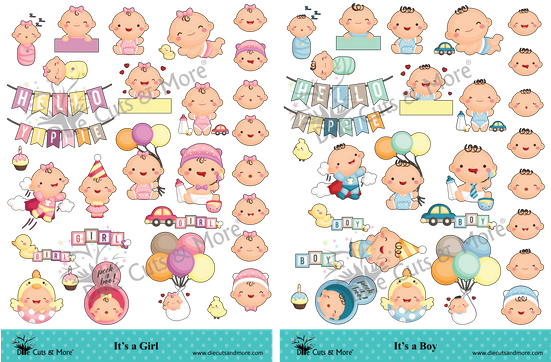 Its A Boy/girl (550x650), Png Download