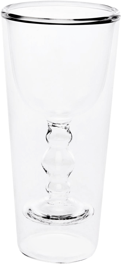 Double Wall Red Wine Glass - Pint Glass (640x960), Png Download