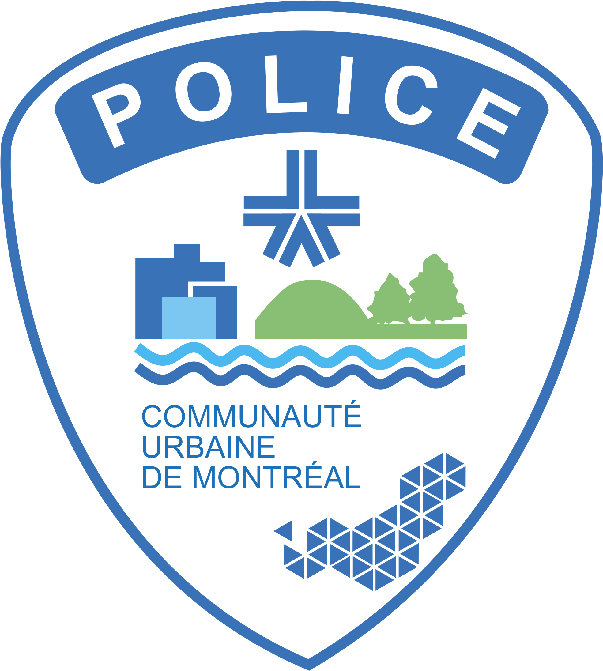 Police Of Montreal Logo Png Transparent - Montreal Police Force Badge (2400x2400), Png Download