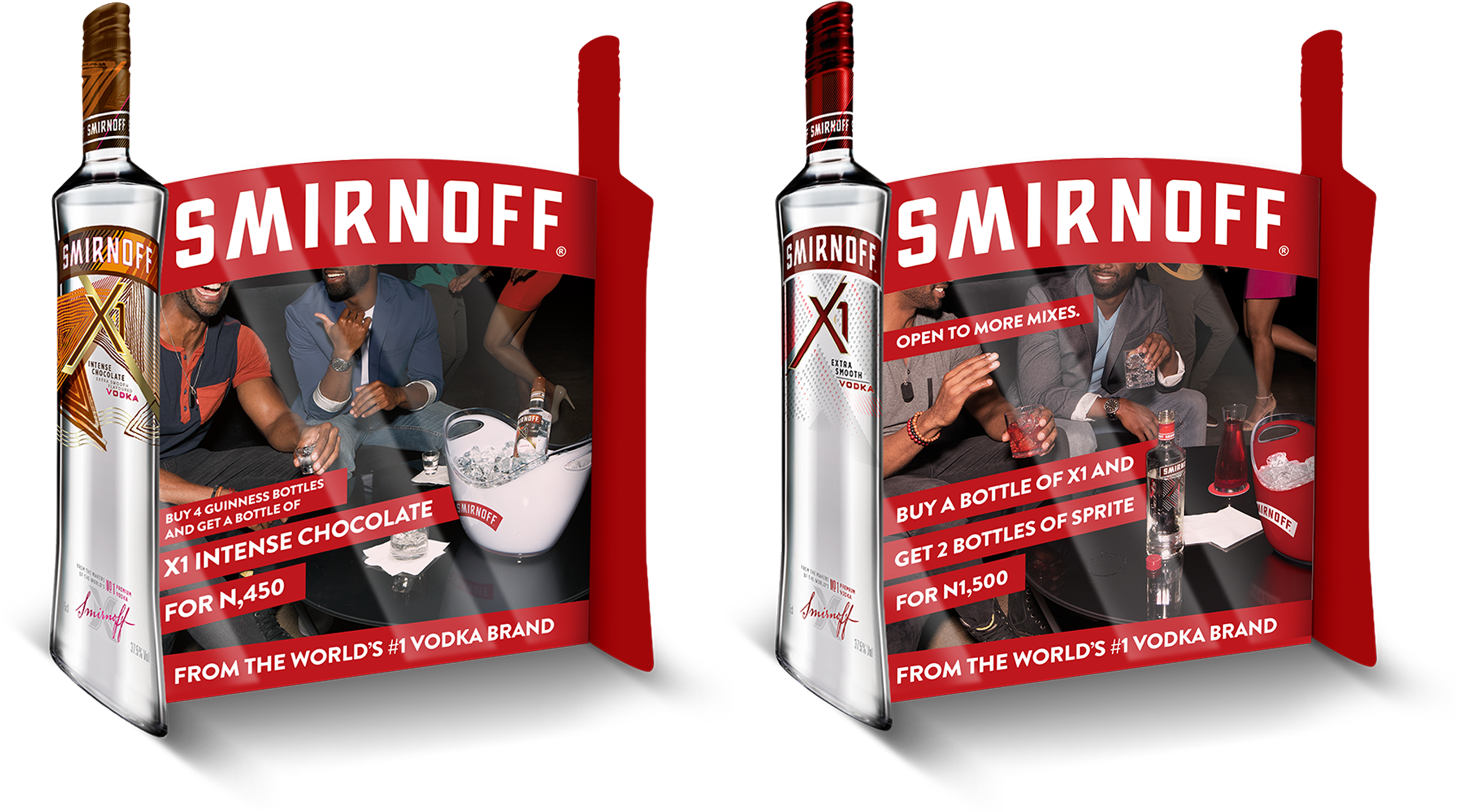 Table Tents - Smirnoff Vodka (3840x2160), Png Download