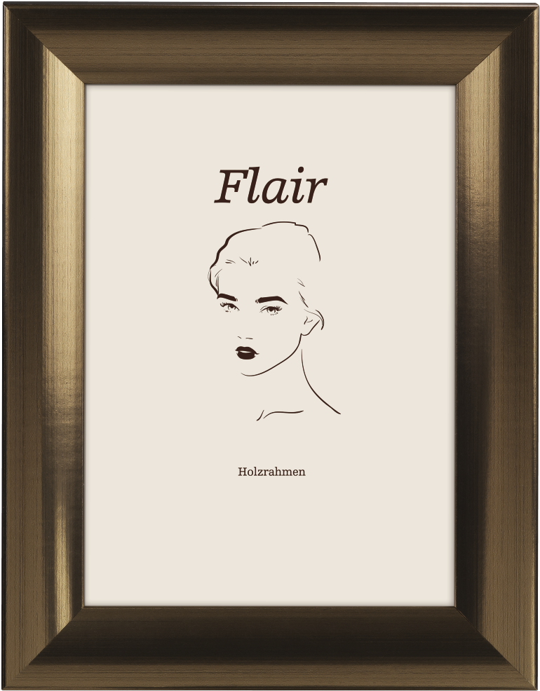 "flair 2" Wooden Frame, Bronze, 15 X 20 Cm - Picture Frame (1100x1100), Png Download