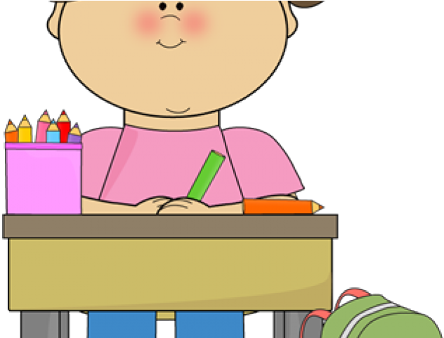 School Kid Clipart - Dish With Crane Amid Floral Scrolls (640x480), Png Download