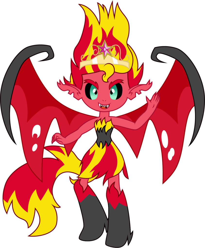 Png Transparent Artist Cloudyglow Clothes Dress Element - Sunset Shimmer Demon (844x1024), Png Download