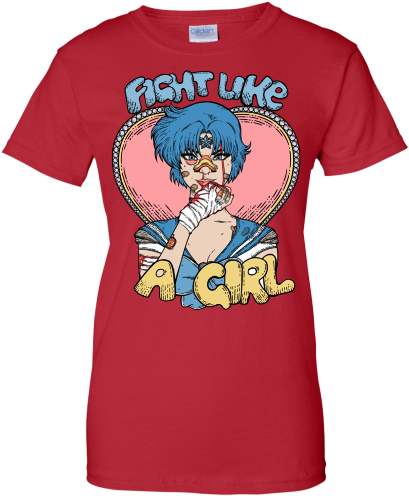 Fight Like A Girl - Shirt (1024x1024), Png Download