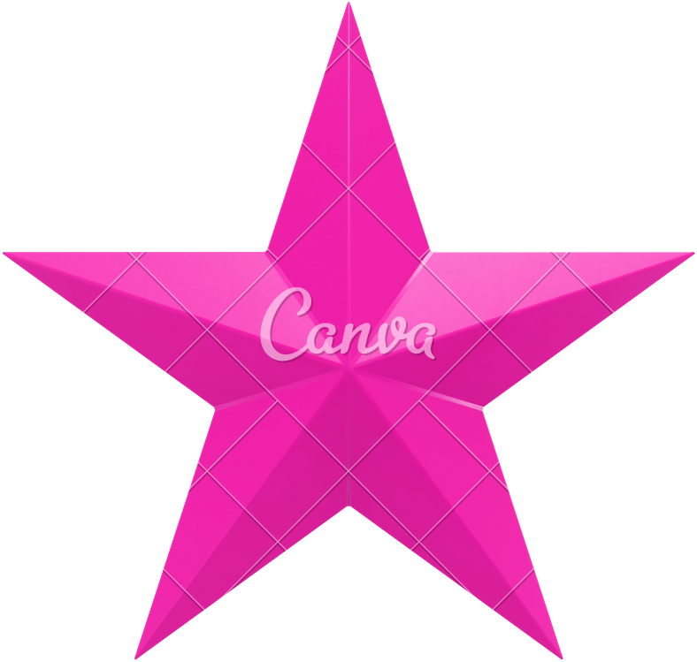 Vector Black And White Library Christmas Star Photos - Star Image Pink (800x760), Png Download