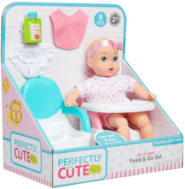 New****perfectly Cute My Lil' Baby Feed & Go 8" - Baby Toys (640x640), Png Download