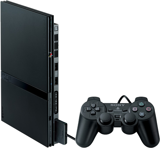 Playstation 2 - Playstation 2 Lite (600x563), Png Download