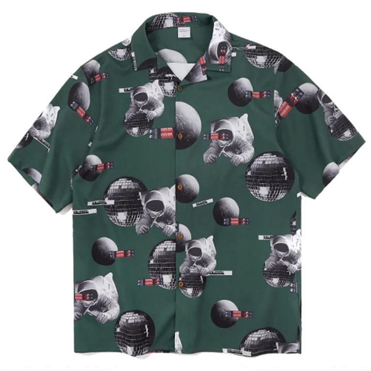 Disco Hawaiian Shirt - Dress Shirt (800x800), Png Download