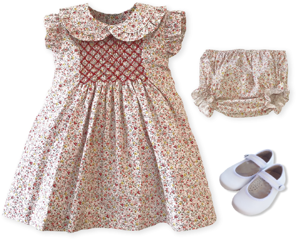 Hand Embroidered Floral Dress - Day Dress (640x640), Png Download