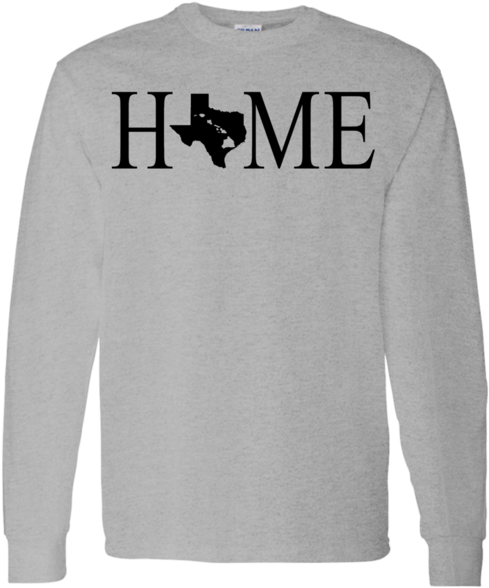 Home Hawaii & Texas Ls T Shirt - T-shirt (600x600), Png Download