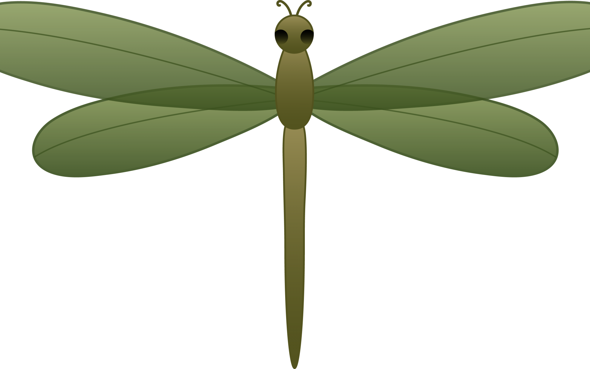 Dragonfly Clipart Drawing - Clip Art (1920x1200), Png Download