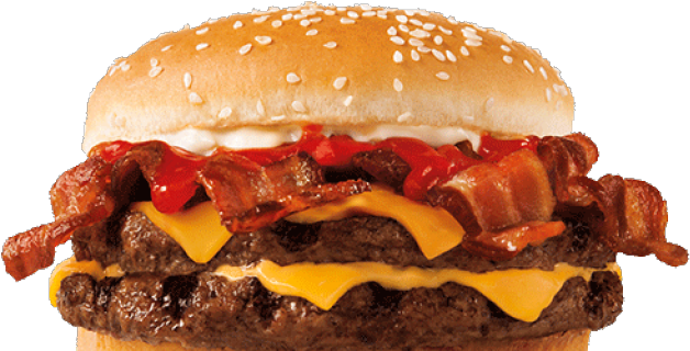 Hamburgers Clipart Bbq Burger - Bacon King Burger King (640x480), Png Download