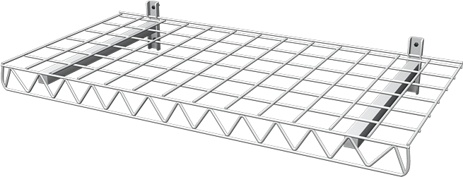 18″x36″ Steel Wall Shelf - Roof Rack (720x720), Png Download