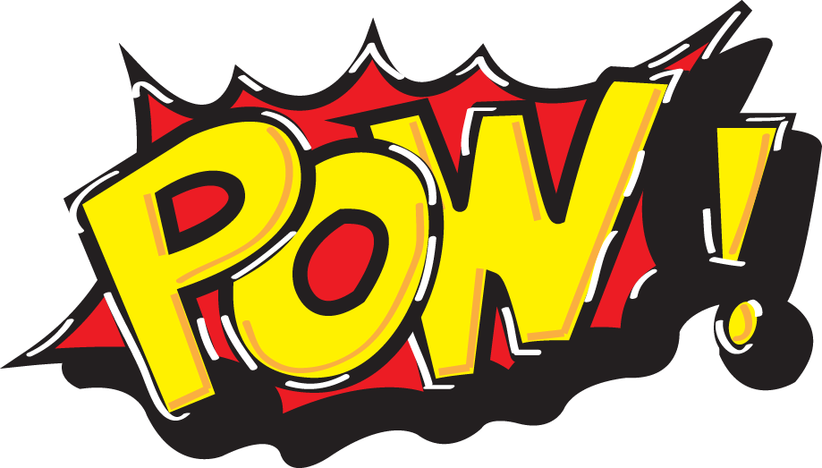 Pow Comic Style (919x523), Png Download