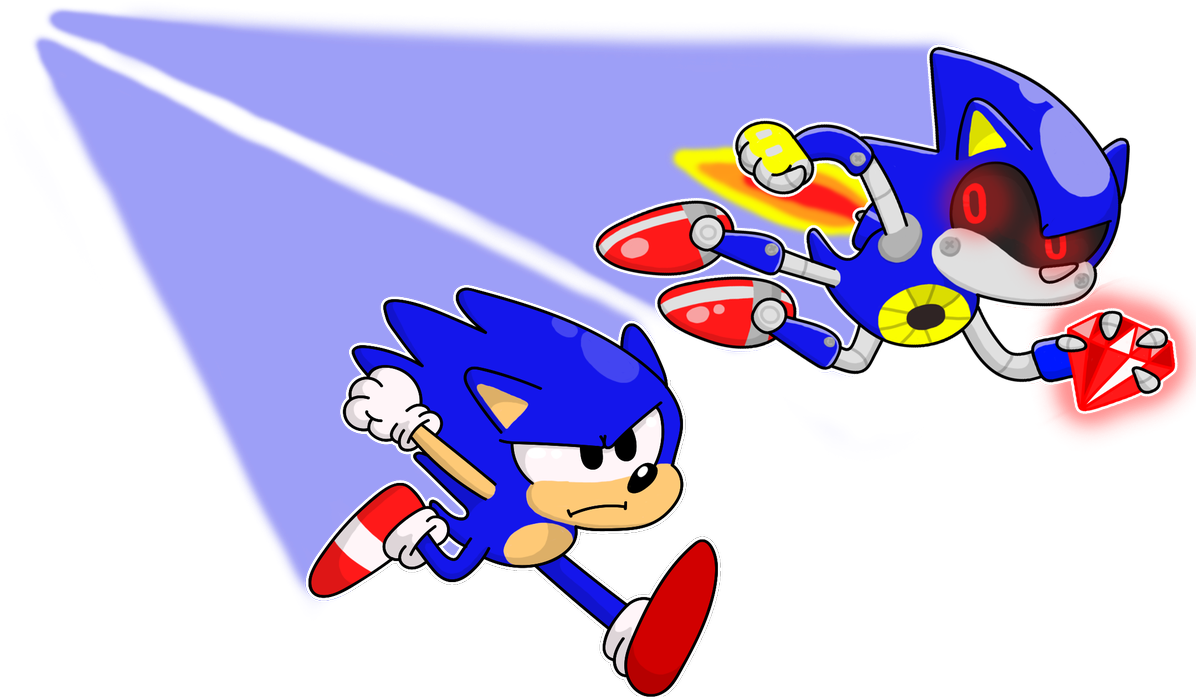 #metalsonic #sonicthehedgehog @sonic Hedgehog< - Cartoon (1200x727), Png Download