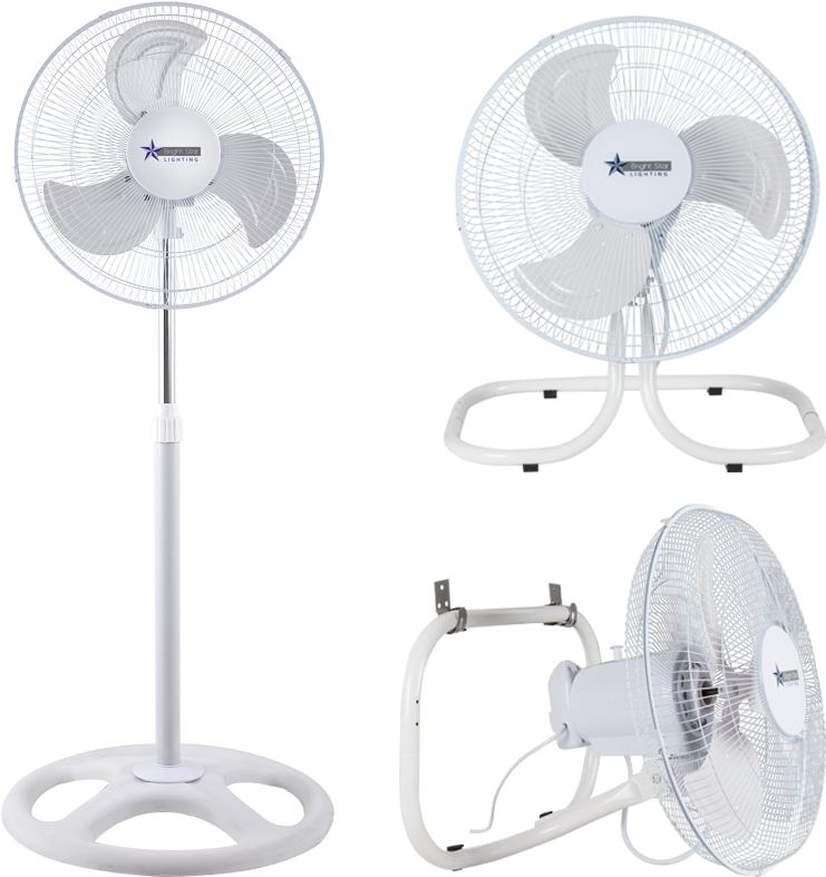 Bright Star Lighting 3 In 1 Fan Fan14/3 - Mechanical Fan (800x800), Png Download