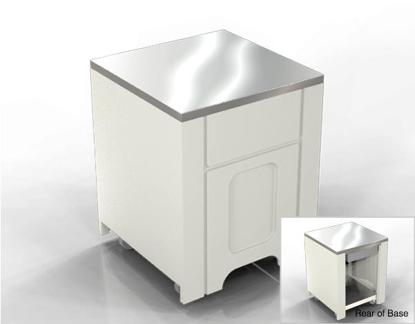 Small Cashier Stand, Locking Cash Drawer On Rear , - Drawer (600x600), Png Download