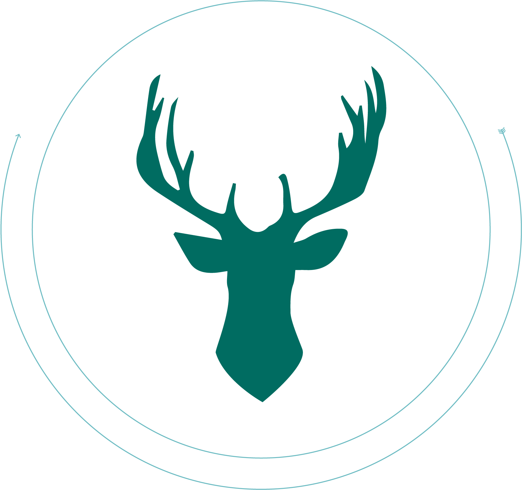 Deer Antler Png - Reindeer (3727x2196), Png Download