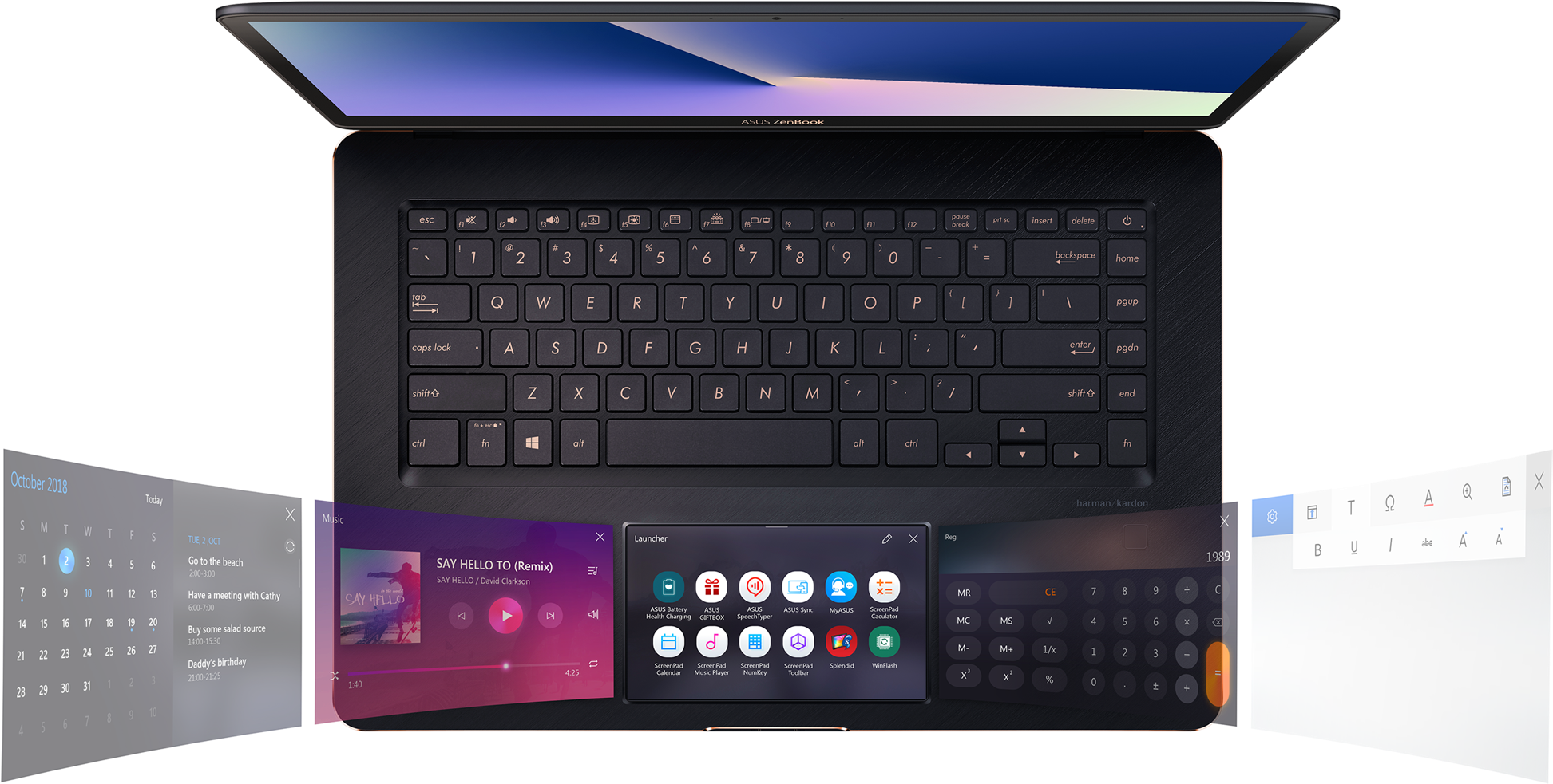 Asus Zenbook Pro 15 (2000x1876), Png Download