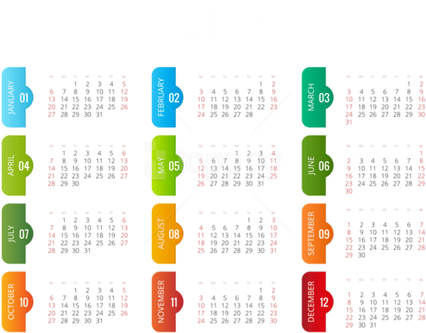 Free Png 2019 Transparent Calendar Png - 2019 Calendar Png Hd (850x665), Png Download
