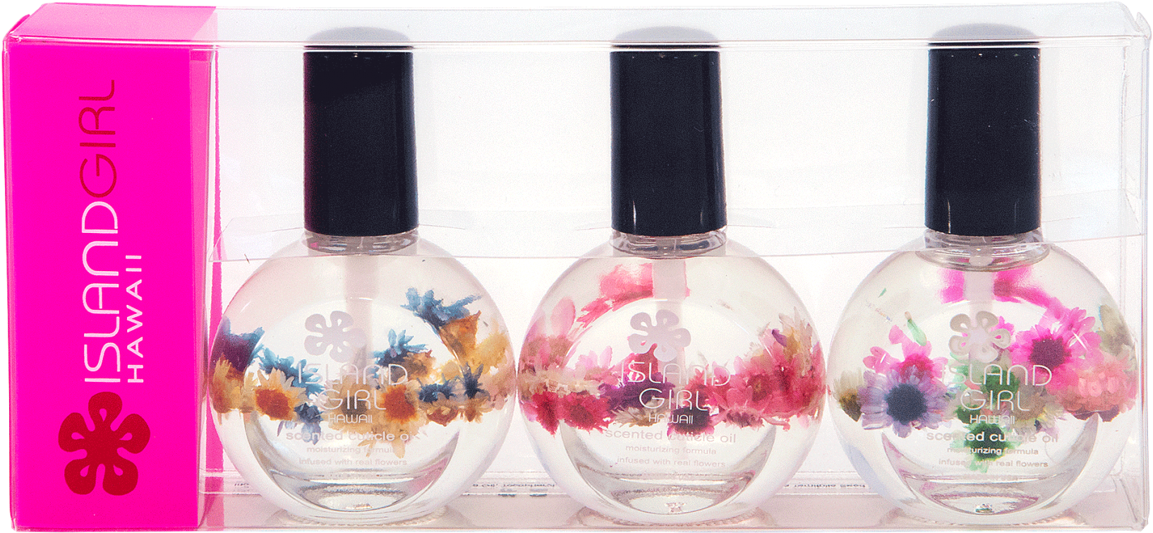 Island Girl® Hawaii Cuticle Oil 3 Pack - Nail Polish (1799x964), Png Download