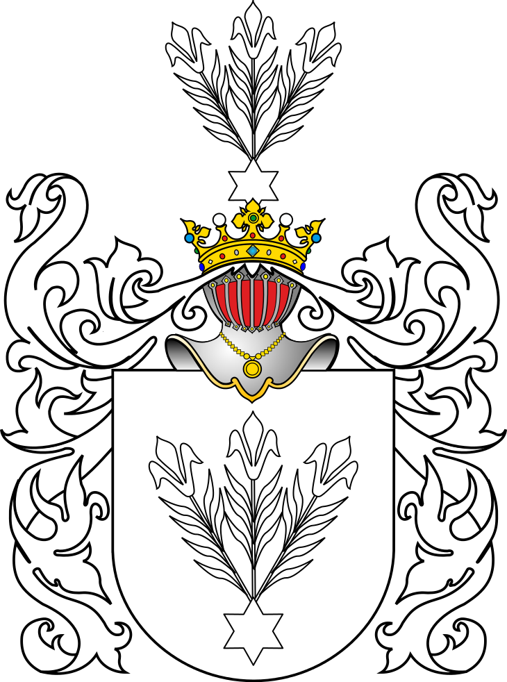 Pol Coa Bąkowski Iv - Family Crest Coat Of Arms Template (730x982), Png Download