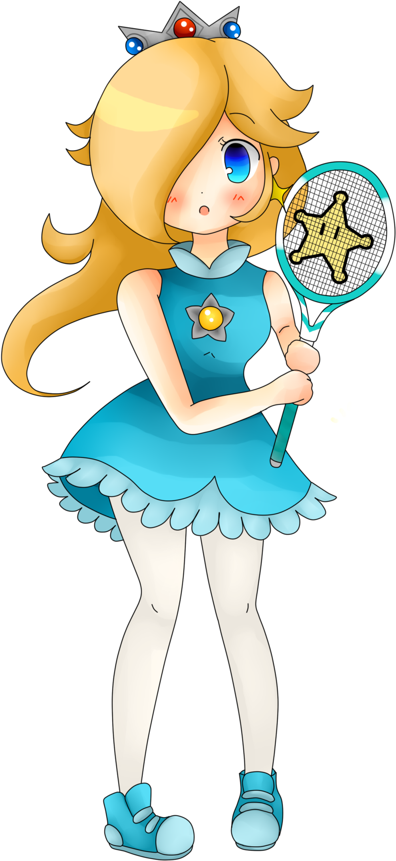 View Rosalina , - Mario Tennis Ultra Smash Rosalina On Deviantart (1024x1859), Png Download