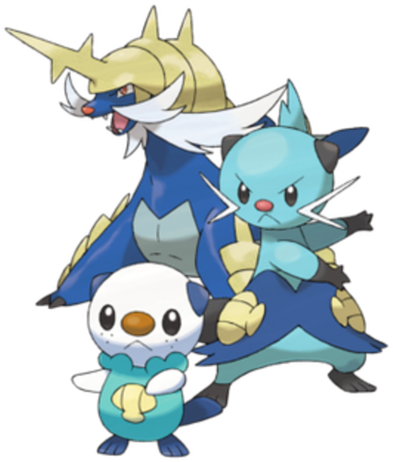 Oshawott, Dewott, And Samurott - Samurott Pokemon (880x1025), Png Download