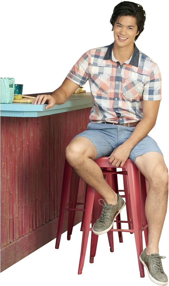 Ross Butler - Sitting (732x1099), Png Download