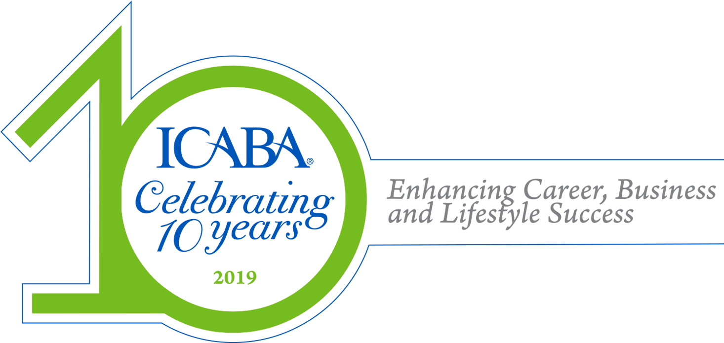 Icaba 10 Years Logo Horiz Final - Printing (1500x772), Png Download