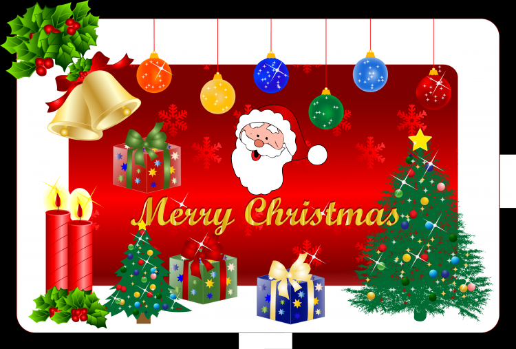 Christmas Tree Gift Pack Free Vector - Sai Baba On Christmas (750x507), Png Download