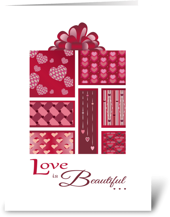 Love Is Beautiful Package - Greeting Card (700x792), Png Download