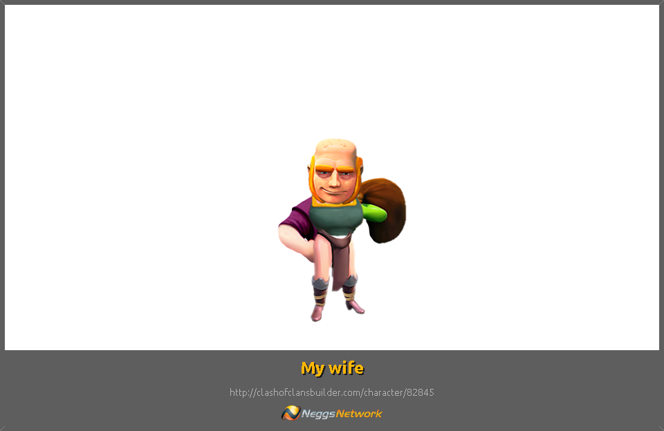 My Wife Character - Clash Of Clans Muscle Valkyrie (960x624), Png Download