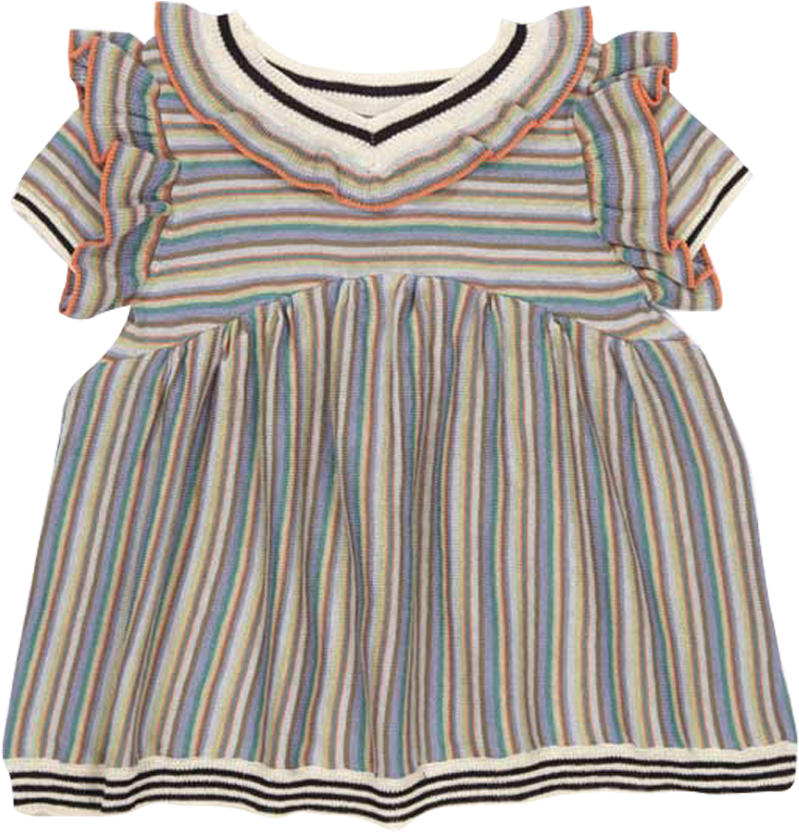 Caramel Baby And Child Foxglove Knitted Striped Baby - Day Dress (1000x1000), Png Download