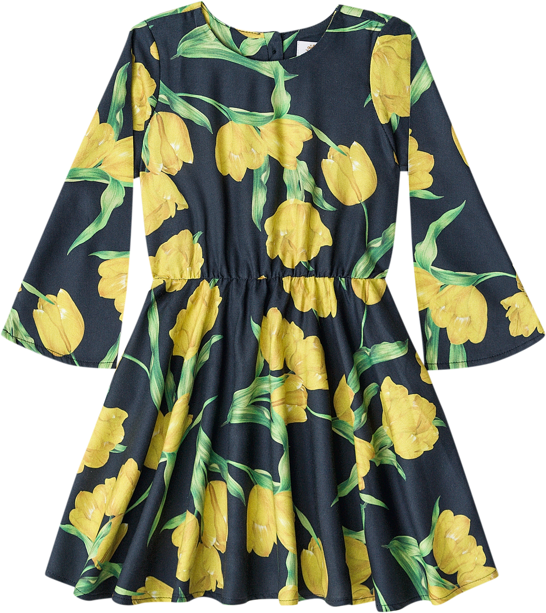 Floral Printed Up Baby Dress 3 Months To 9 Months - Day Dress (2000x3000), Png Download