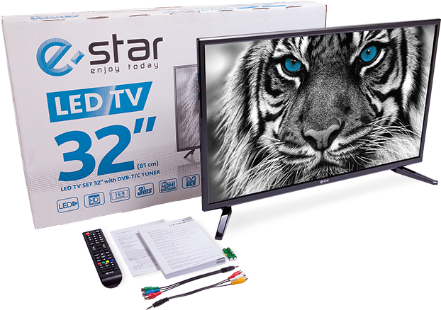 Estar Led Tv - E Star Tv (772x680), Png Download