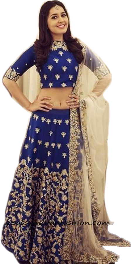 Png - Long Skirt And Crop Top Indian (900x900), Png Download