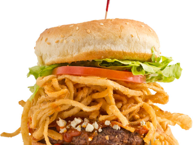 Grill Clipart Steak Sandwich - Bluff Coty Burger Hueys (640x480), Png Download