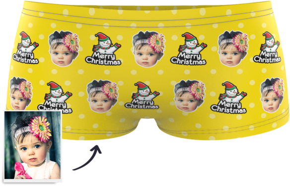Christmas Snowman Kids Boxer Briefs Printed Face - Briefs (600x600), Png Download