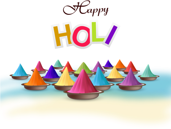 Happy Holi Clipart Png (715x715), Png Download