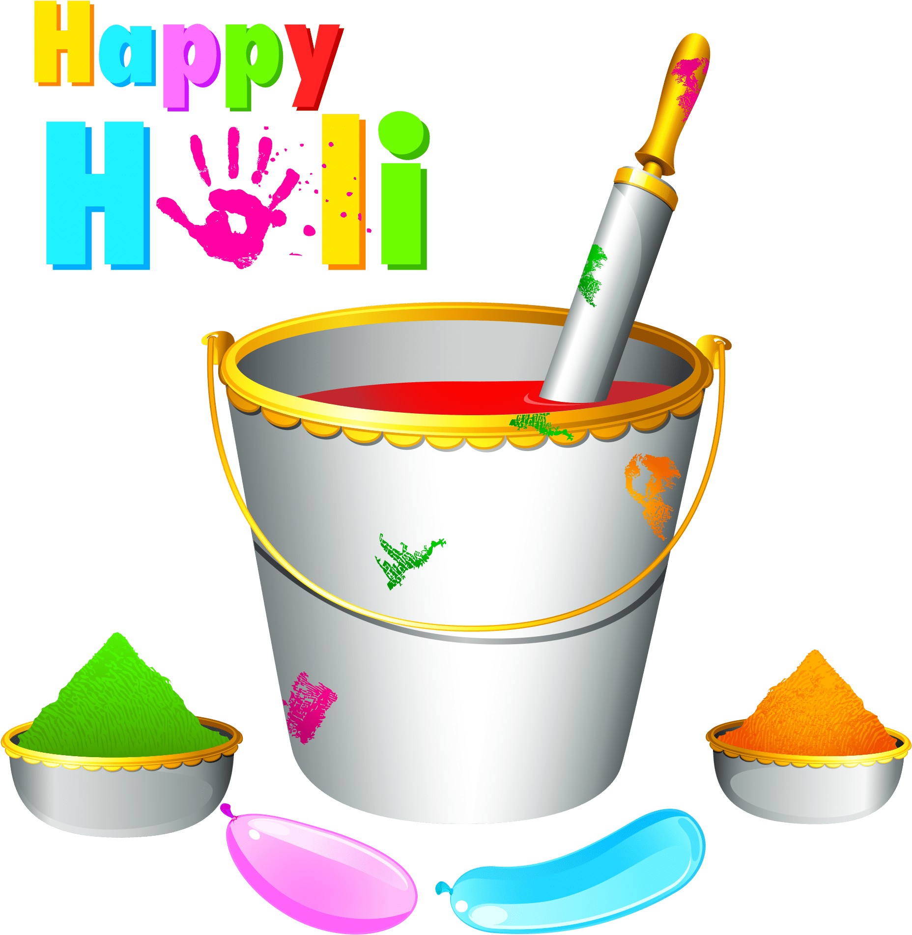 Happy Holi Images 2019 (715x715), Png Download