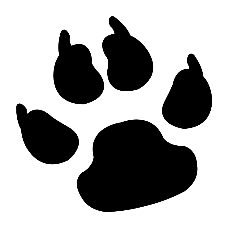 Dog Paw Blue (800x740), Png Download