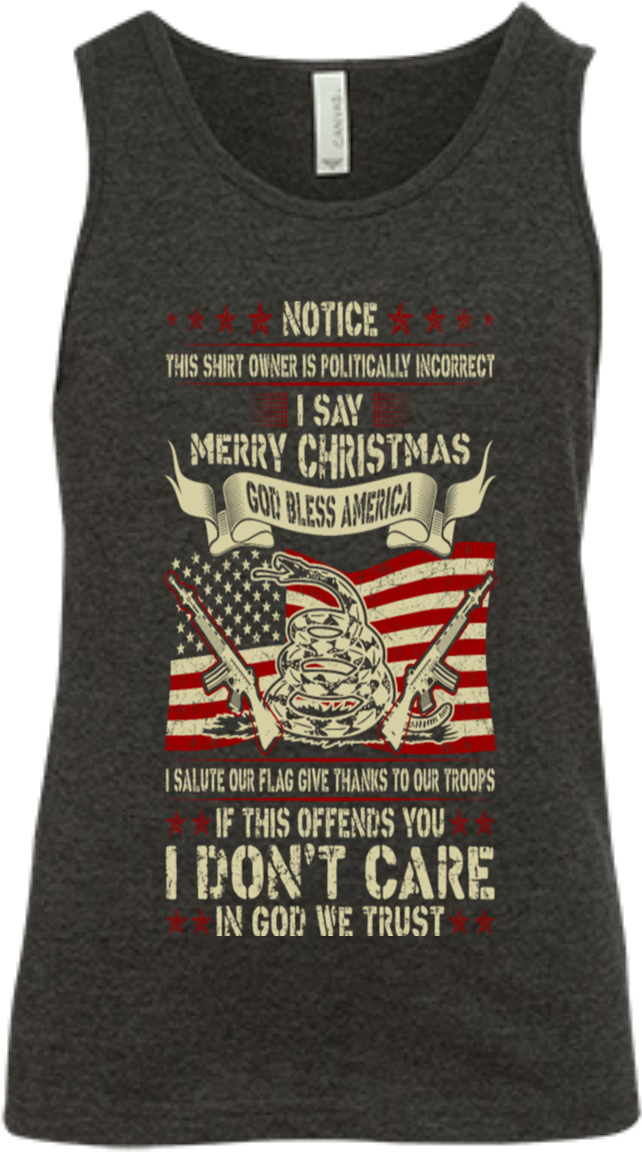 Dont Care God We Trust God Bless America Soldier - Active Tank (1155x1155), Png Download