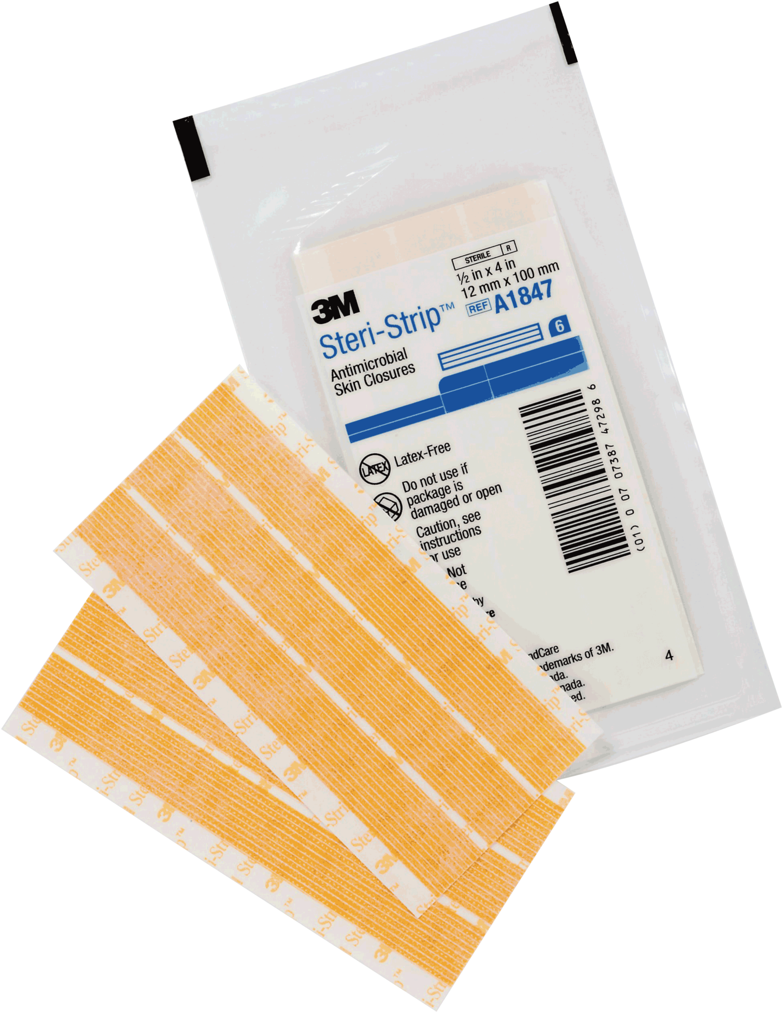 Steri-strip Antimicrobial Skin Closure Strip 1/8" X - 3m Wound Closure Strip (1577x2048), Png Download